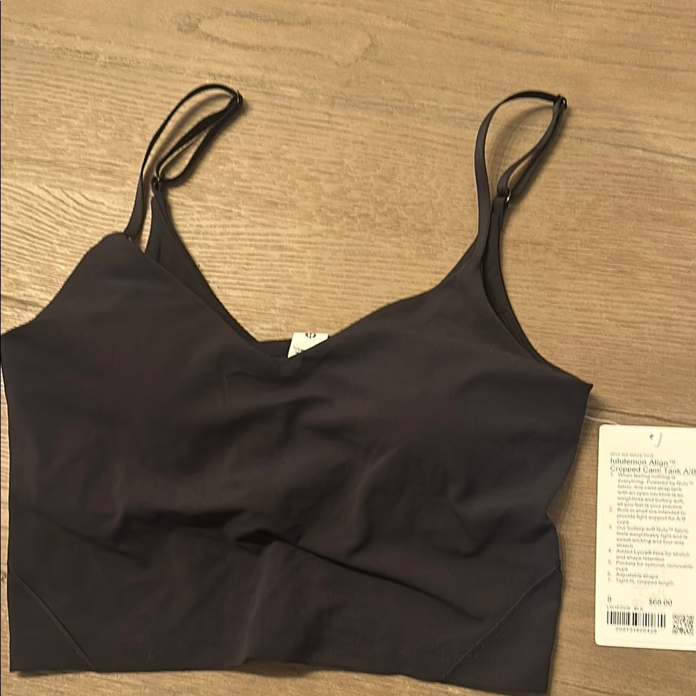 Black Strappy Crop Top
